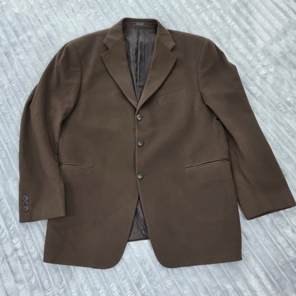 Arnold Brant Colombo 44R 100% Cashmere Dark Brown Jacket Blazer 3-Button Canada